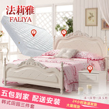 法莉雅韩式床田园床公主床双人床高箱床橡木实木床1.8米欧式床