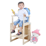宝宝实木质餐椅带妈妈座功能多用可调档儿童学习吃饭椅子座椅餐桌