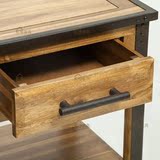 美式乡村铁艺复古实木餐桌北欧书房卧室现代书桌办公桌椅简易桌子