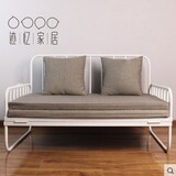 个性两用可折叠沙发床铁床1.2简约小户型1.5米铁艺沙发床1.8米