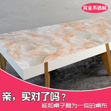 pvc不透明餐桌垫大理石桌布防水水晶板彩色软玻璃印花茶几垫桌垫