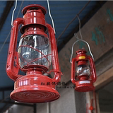 【旧城拾忆】98年左右 紅马灯 旧式铁製煤油灯 防风玻璃罩