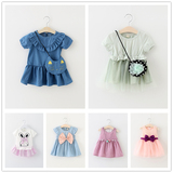 女童连衣裙2016夏季儿童拼接裙子0-1-2-3岁婴儿女宝宝夏装公主裙