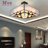 新中式餐厅吊灯 中国风仿古现代简约客厅中式灯创意铁艺吧台灯具