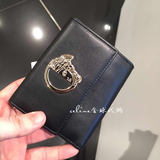 意大利代购Versace/范思哲新款时尚男士金属浮雕短款钱包钱夹