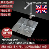 欧式1810 厨房 洗菜盆 手工 304不锈钢水槽 圆角吧台小单槽