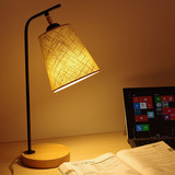 北欧简约护眼LED台灯书房学习阅读灯卧室床头客厅创意温馨木质灯