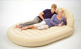 超大豪华圆形家用充气床垫靠背单人双人气垫床 充气床1.5米宽