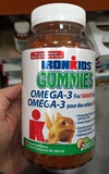 IronKids小铁人儿童OMG-3深海鱼油软糖200粒(2瓶包加拿大直邮)
