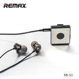 Remax领夹式蓝牙耳机4.1 车载蓝牙接收器AUX转音箱 无线运动耳机