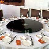 『广淘』MA065黑色烤漆钢化玻璃转盘餐桌转盘大圆桌转台烤漆转盘