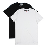 美国代购 专柜正品Levi's李维斯时尚白黑色圆领纯棉T恤打底衫现货