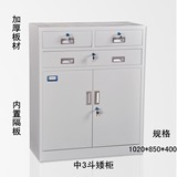 杭州精品钢制矮柜储物柜资料柜员工更衣柜带锁带抽屉文件柜矮柜