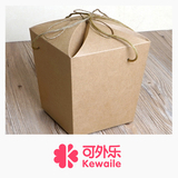 牛皮纸手提盒粽子礼品盒水果干货纸盒熟食打包盒土特产包装盒批发