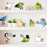 动物鹦鹉玩具足球墙贴纸客厅墙壁贴画房间墙面橱窗玻璃创意装饰品