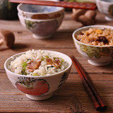 日本进口 陶瓷米饭碗甜品碗小碗 日式和风餐具套装 美浓烧田园风