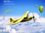 J3航模飞机遥控滑翔机升机直固定翼耐摔遥控飞机战斗飞机玩具模型