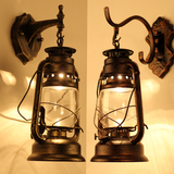 欧式复古马灯创意仿古壁灯设计师工业煤油灯LED装饰软装怀旧风灯