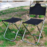 户外折叠写生椅折叠椅子钓鱼椅凳子超轻便携式铝合金凳子靠背马扎