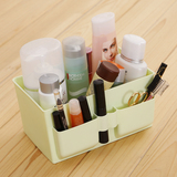 小号塑料化妆品收纳盒 办公桌面整理盒杂物分类收纳箱盒子包邮