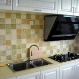 厨房防油防水墙纸马赛克贴纸瓷砖翻新自粘卫生间墙贴浴室加厚壁纸