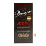 俄罗斯进口零食 阿斯托利亚100%纯黑巧克力 可可特苦无糖140g