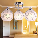 现代简约创意玻璃客厅卧室灯LED吸顶灯餐厅灯 浪漫温馨儿童房吊灯