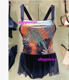 专柜正品安莉芳16新款夏日棕榈系列连体显瘦性感厚杯泳衣ES0858