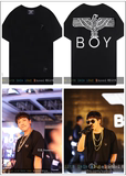 Boylondon韩国正品代购明星Rain同款后背老鹰短袖T恤现货B62TS95U