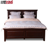 美式实木双人床1.8米婚床经典田园风格定制纯实木环保卧室家具