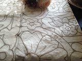 【红葡萄庄园』特价外贸原单纯棉雕玉龙绣花长方餐桌台布桌布盖巾