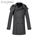[正品秒杀]BIRD PEACE男装 羊毛呢大衣 外套80712605036 原价1680