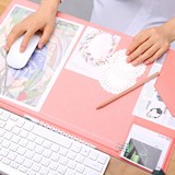 包邮韩国办公桌垫超大商务电脑皮革桌垫鼠标垫可爱游戏PU鼠标垫
