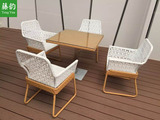 阳台桌椅藤椅茶几定制客厅室内休闲户外组合特价家具五套件椅子