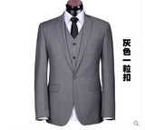 长城哈弗4S销售人员西服套装男职业工作服灰色西服套装男白色男服