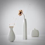 禅意陶瓷花瓶花器创意简约现代复古粗陶花插茶室空间软装饰品摆件