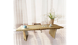 美式实木大板茶桌整木大板桌面北欧餐桌不规则自然边大班台