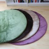 日式圆形客厅地毯 加厚纯色简约家用茶几加大地垫 电脑椅床边脚垫
