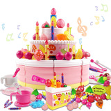 切切乐蛋糕玩具过家家3岁 生日玩具带音乐灯光儿童益智玩具宝宝