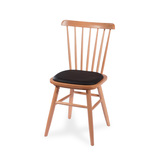 时尚简约宜家餐椅白橡木餐椅欧式北欧实木温莎椅 美式乡村餐椅