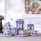 西式骨瓷咖啡杯碟欧美外贸下午茶茶具 陶瓷简约茶壶婚礼礼品包邮