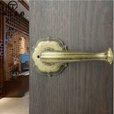 世连泰好铜锁 欧式全铜室内门锁 美式纯铜房门锁不带钥匙LP1210-1