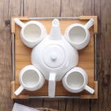 欧式客厅咖啡杯具套装创意陶瓷英式下午茶具简约花茶冷水壶含托盘