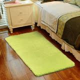 纯色加厚防滑长方形地毯卧室床边阳台飘窗地毯化纤欧美家用可定制