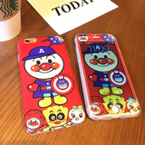 韩国面包超人iphone6s硅胶手机壳配套钢化膜6plus保护套4.7 5.5