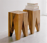 美式实木沙发边几创意小茶几简约角几个性边桌北欧家具现代床头柜