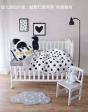 【私人订制现货】 INS宜家北欧婴儿床上用品四件套 含床靠熊猫