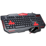 德意龙GT110P+U电脑游戏键盘鼠标 赤焰LOL CF高端有线游戏套装