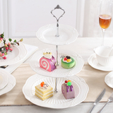 欧式陶瓷三层水果盘点心架蛋糕塔下午茶点心盘时尚创意生日婚礼物
