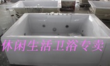 厂家直销亚克力长方形双人嵌入式浴缸，182*118按摩冲浪恒温浴盆